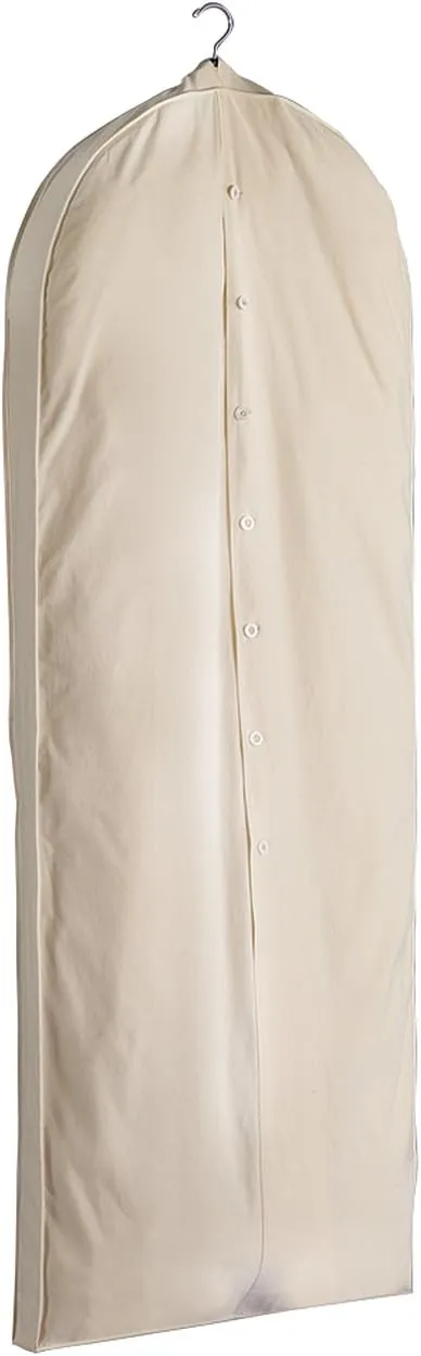 Foster-Stephens Acid-Free Muslin Garment Bag 50" | Long Coat or Dress Storage and Preservation Kit | Closet Storage for Dresses