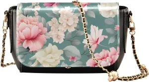 Galaxy Wallpaper Leather Cross Body Bag, Leather Crossbody Bags for Women Medium Size