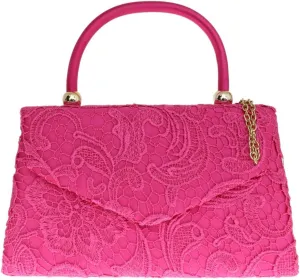 Girly HandBags Womens Lace Satin Top Handle Clutch Bag Handbag Wedding Vintage