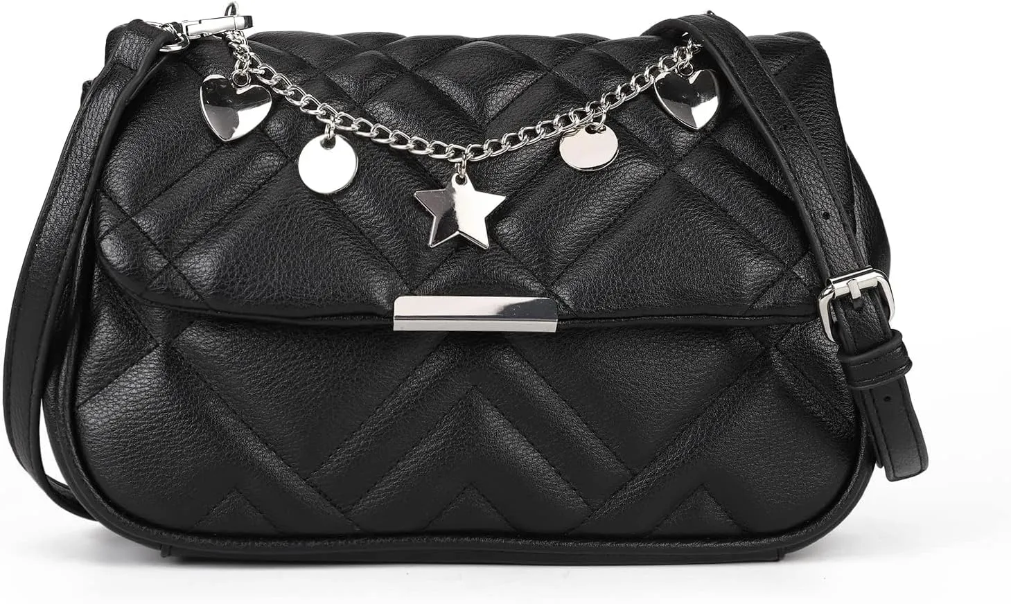 Gladdon Small Quilted Crossbody Bags for Women Shoulder Purses PU Leather Clutch Purse