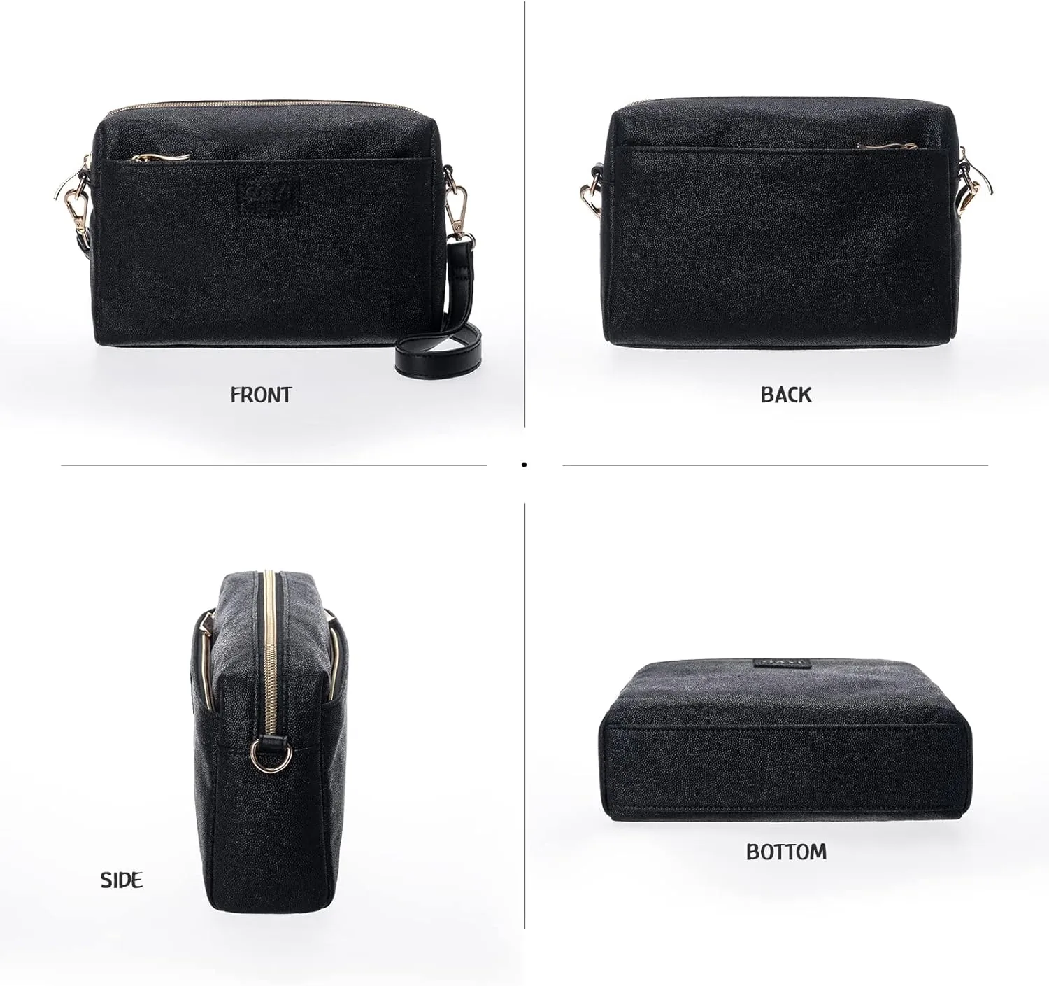 Glitter Crossbody Bags for Women, Sparkle Shoulder Handbags with Chain, Ladies Clutch Purses with Zipper Closure