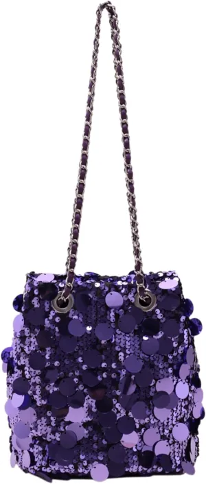 Glitter Sequin Evening Shoulder Crossbody Bag Women Bling Handbag and Purse Sparkly Prom Party Bucket Bag