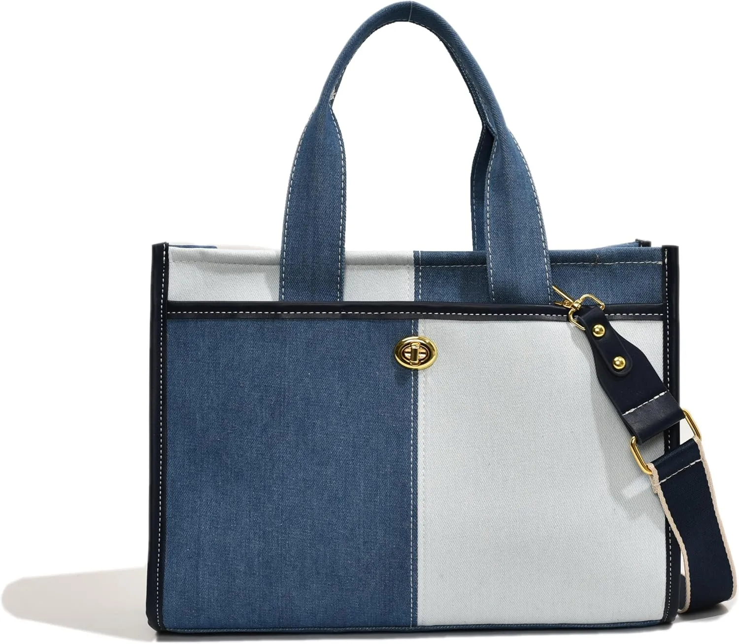 GLOD JORLEE Tote Bags for Women,Top-handle bags,Jeans Purses,Denim Hobo Shoulder Handbag for Travel,Shopping,Work