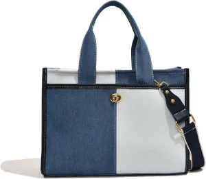 GLOD JORLEE Tote Bags for Women,Top-handle bags,Jeans Purses,Denim Hobo Shoulder Handbag for Travel,Shopping,Work