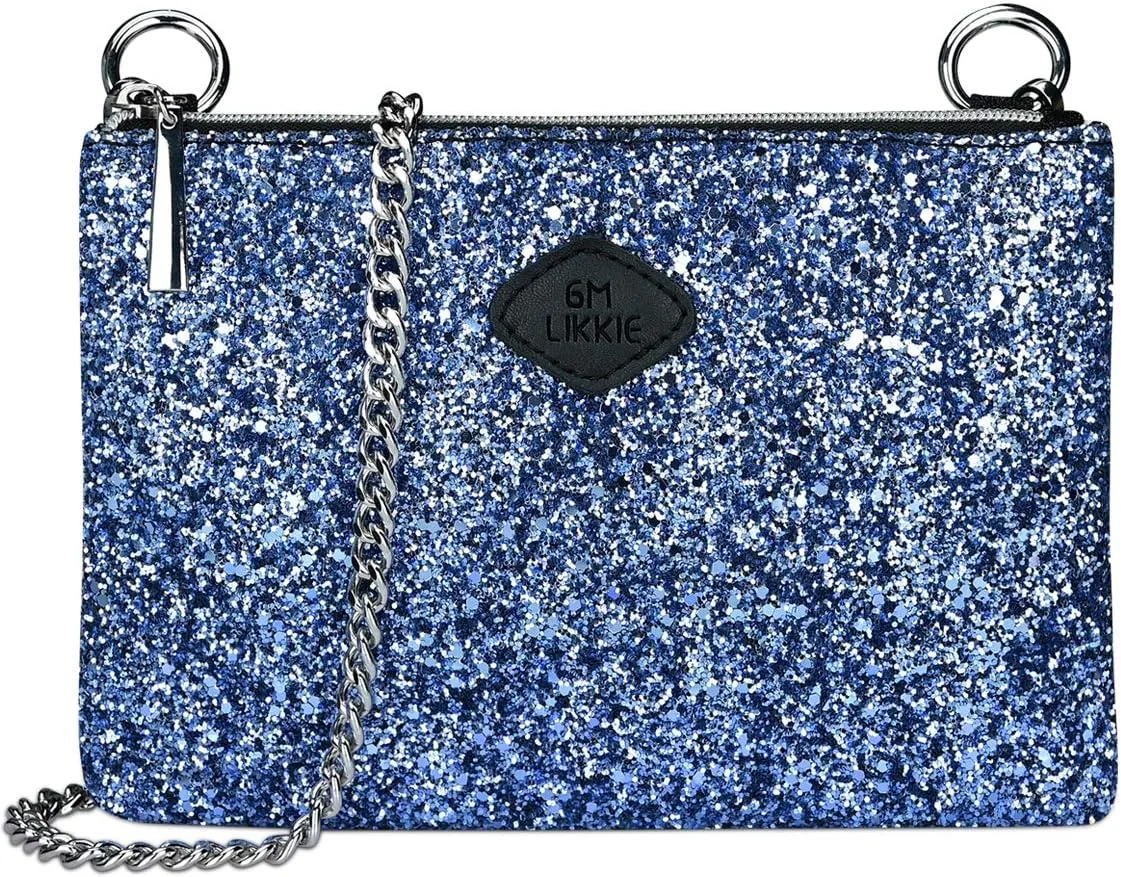 GM LIKKIE Crossbody Clutch Purse for Women, Glitter Evening Bag, Sequin Wedding Handbag for Party