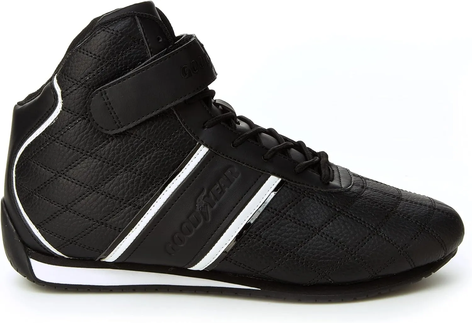 Goodyear Mens Clutch Racer Sneaker – High-Top Sneakers, PU Leather & Mesh Lining