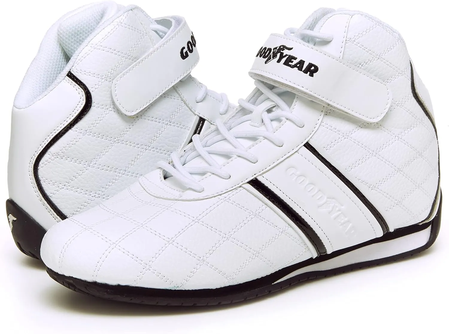 Goodyear Mens Clutch Racer Sneaker – High-Top Sneakers, PU Leather & Mesh Lining