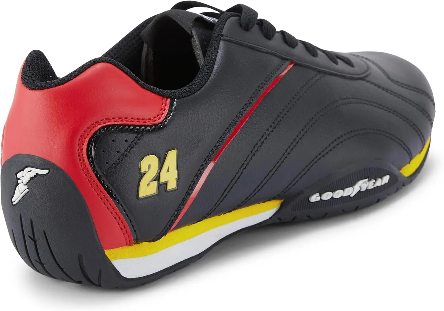 Goodyear Mens Ori Racer Sneakers – Hendrick Motorsports Low-Top Lace Up Performance Sneakers, Leather & Mesh Lining