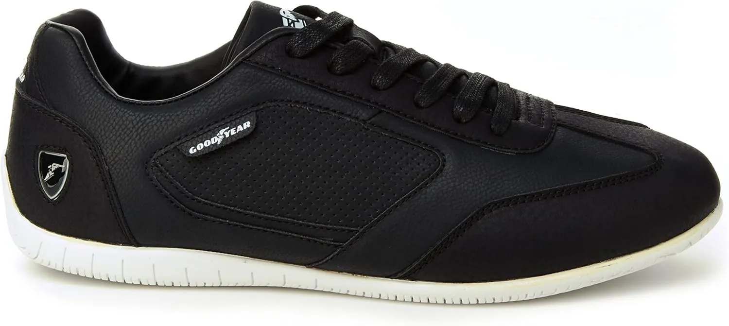 Goodyear Octane Racing Sneaker for Men, Pair, Athletic Auto Racing Footwear with Non-Slip EVA Rubber Soles, PU Leather Upper, Mesh Lining