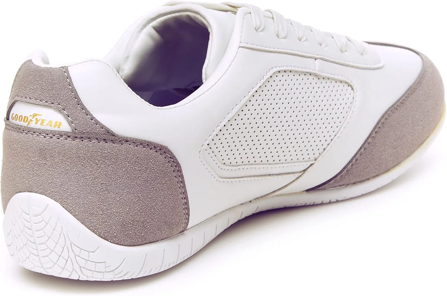 Goodyear Octane Racing Sneaker for Men, Pair, Athletic Auto Racing Footwear with Non-Slip EVA Rubber Soles, PU Leather Upper, Mesh Lining