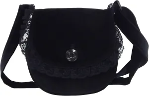 Gothic Bag, Small Black Velvet Bag, Plush Bags, Vintage Purse, Black Purses, Gothic Plush Bag, Small Plush Black Bags