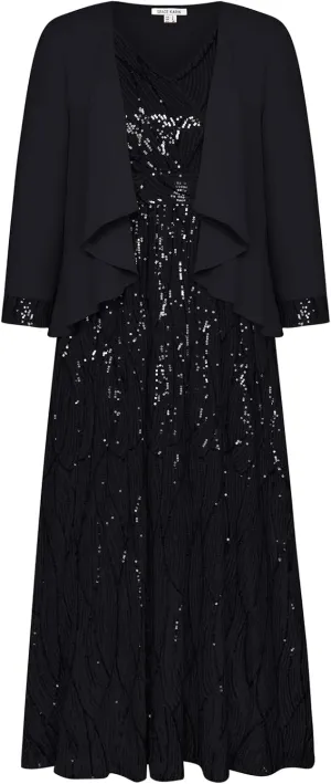 GRACE KARIN 2024 Women's Two Piece Sequin Dress with Jacket Mother of The Bride Dresses Homecoming Wedding Guest Dresses