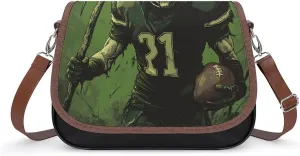 Grim Reaper U.S. Irish Football Fashion Crossbody Bags Purses for Women Funny Printing Shoulder Handbags Bag