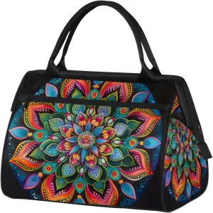 Gym Bag for Women Men, Travel Sports Duffel Bag with Trolley Sleeve Overnight Bag Carry On Tote Bag for Travel Gym Sport