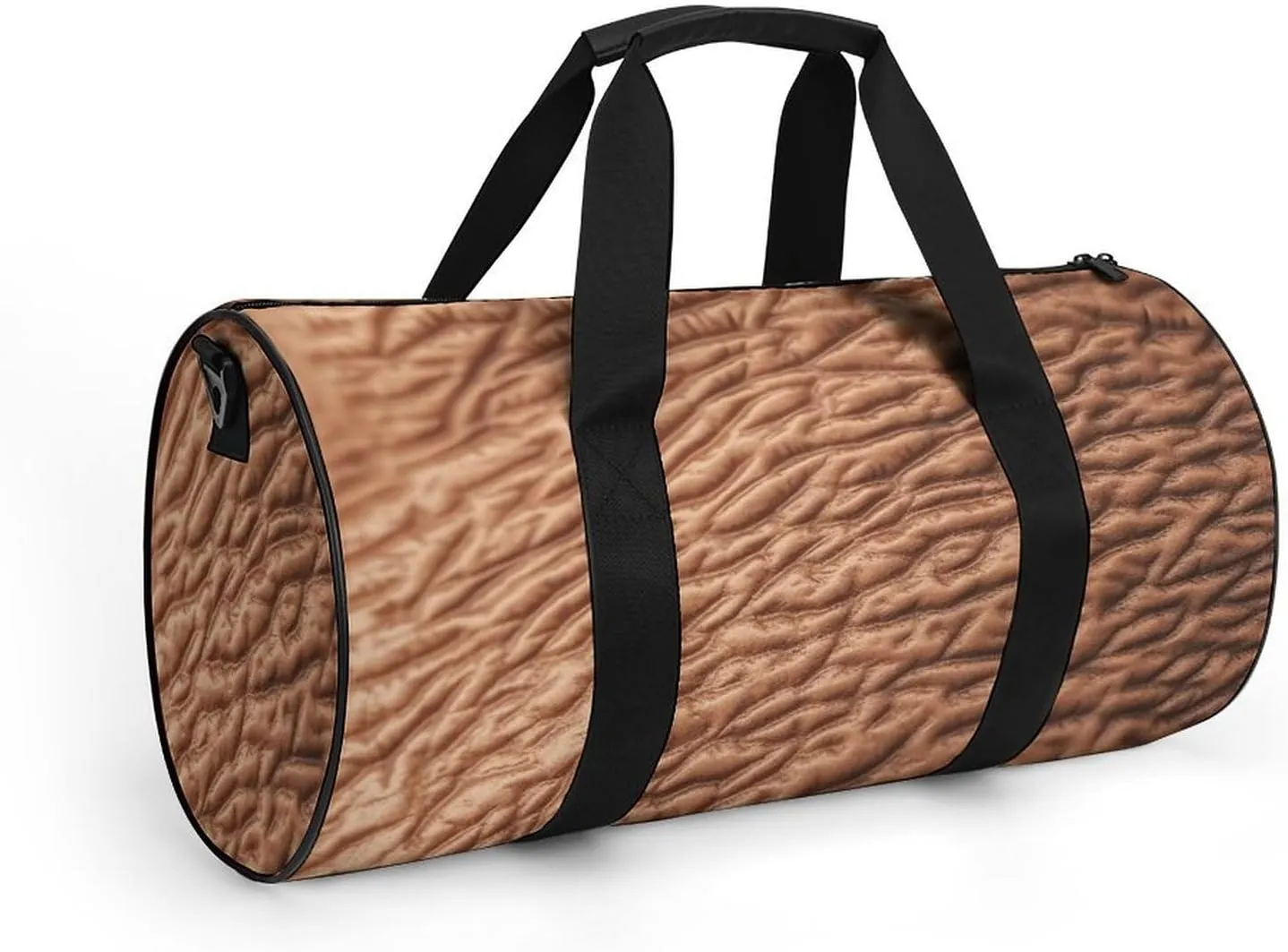 Gym Bag Human Skin Texture Duffel Bag for Men Women Overnight Bag with Shoe Compartment Workout Bags