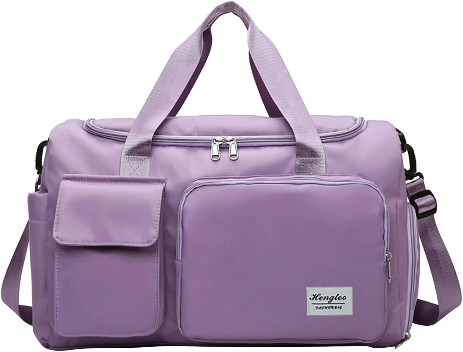 Gym Bag Women with Shoes Compartment,28L Travel Duffel Bags,Reusable Gym Duffle Bag for Yoga Sports Workout Travel