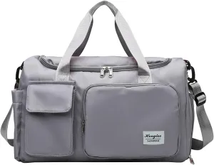 Gym Bag Women with Shoes Compartment,28L Travel Duffel Bags,Reusable Gym Duffle Bag for Yoga Sports Workout Travel