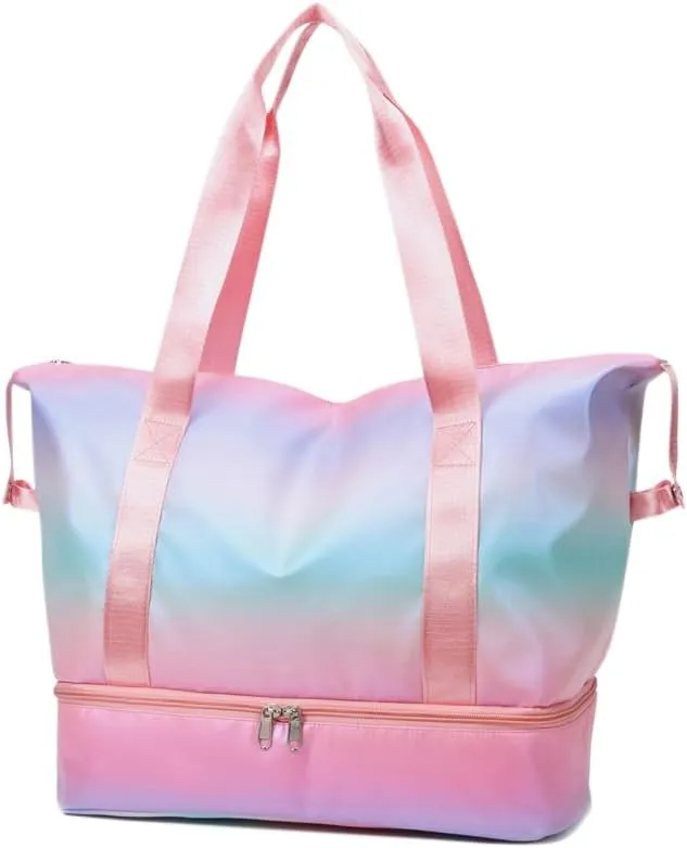 Gym Bag Womens Mens with Shoes Compartment and Wet Pocket Travel Duffel Bag for Women for Plane Sport Gym Tote Bags Swimming Yoga Waterproof Weekend Overnight Bag Carry on Bag Hospital Holdalls