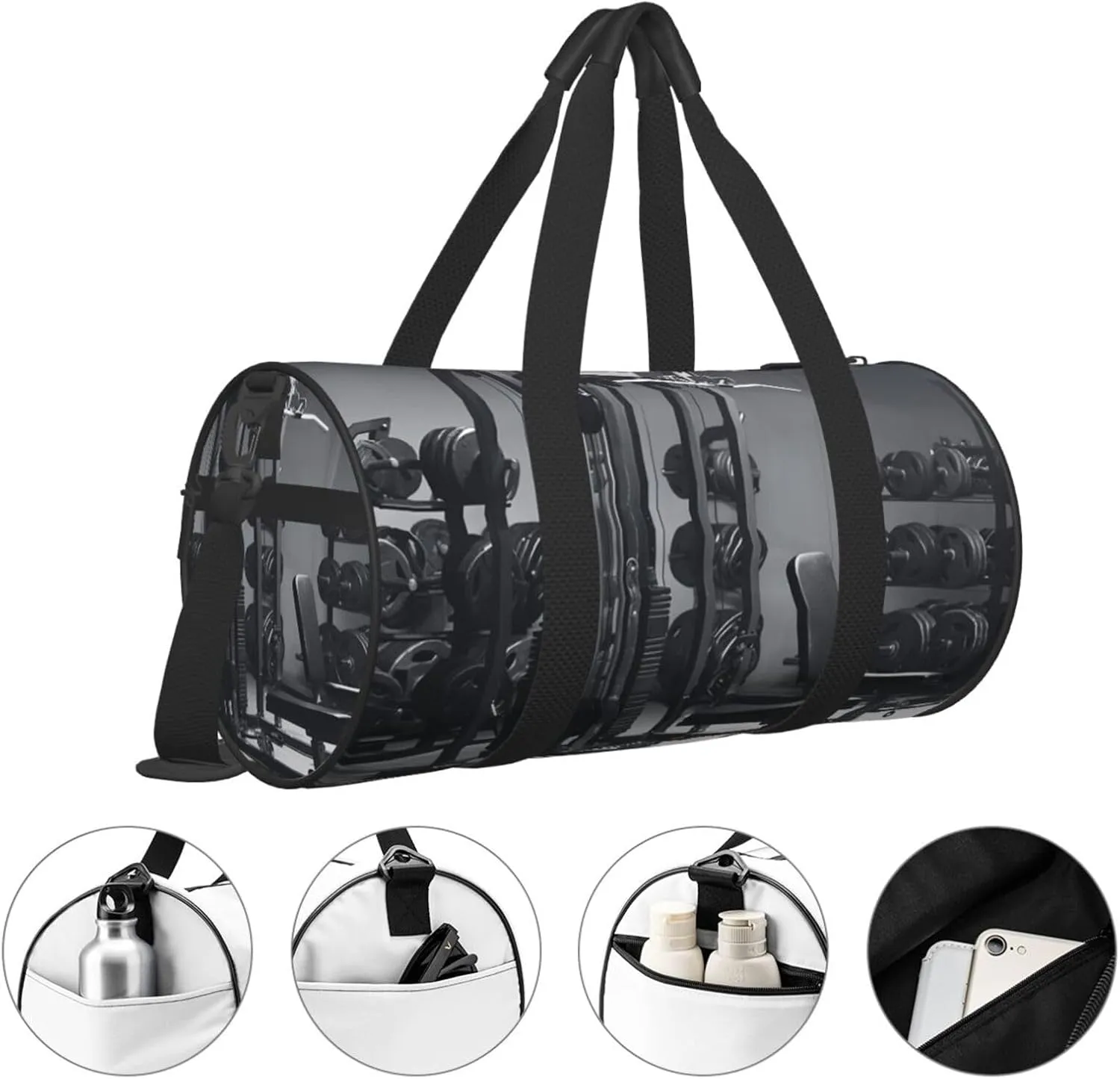 Gym Bags Small Gym Equipment Duffel Bag Overnight Bag with Shoe Compartment Carryon Bag for Men Women