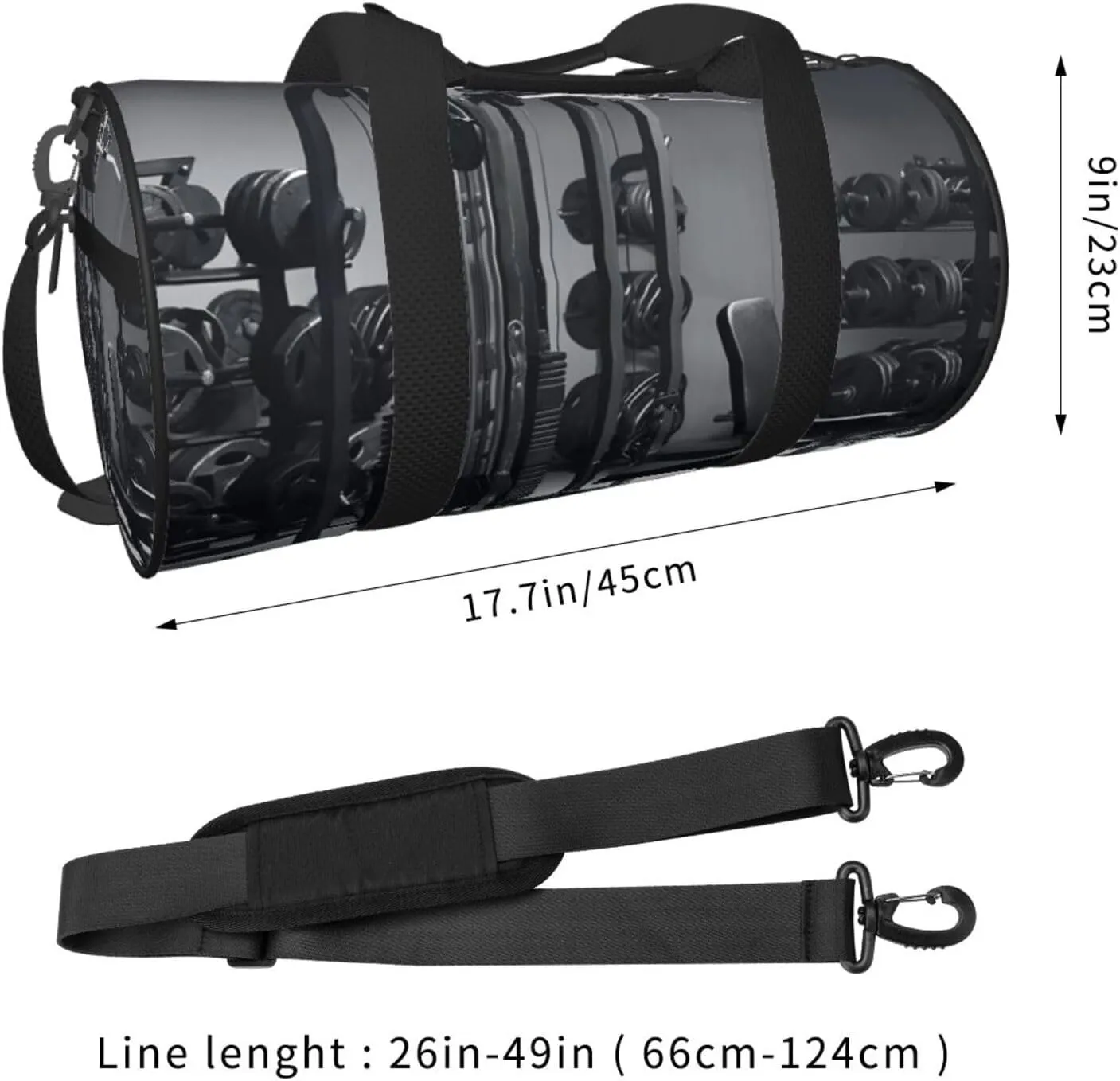 Gym Bags Small Gym Equipment Duffel Bag Overnight Bag with Shoe Compartment Carryon Bag for Men Women