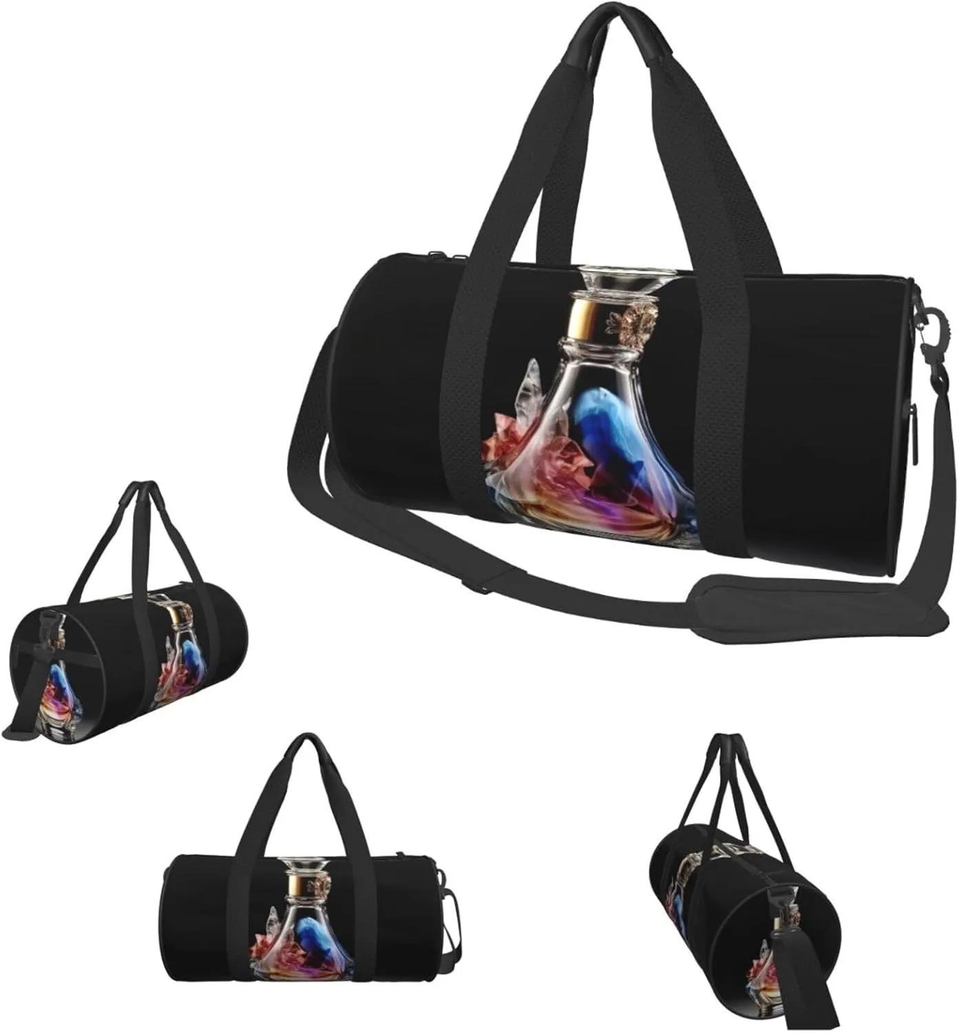 Gym Bags Small Perfume Bottle Duffel Bag Overnight Bag with Shoe Compartment Carryon Bag for Men Women