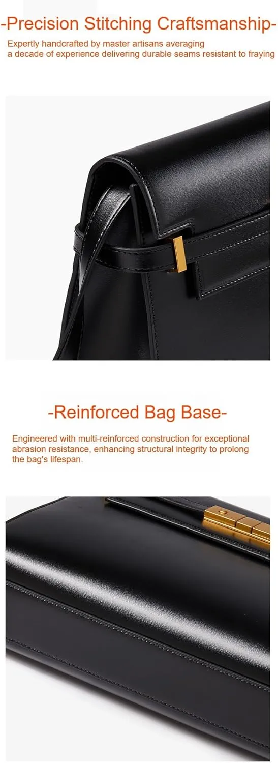 Handmade Genuine Leather Crossbody Bag, Magnetic Closure, Adjustable Strap Multiple Color&Texture Annual New