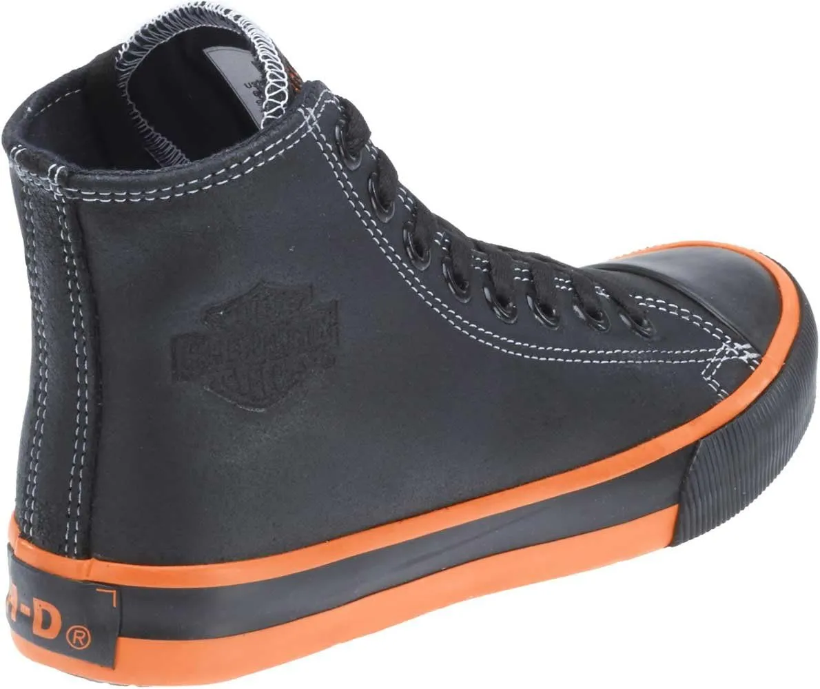 Harley-Davidson Men's Nathan Leather Motorcycle Casual Sneaker Vulcanized