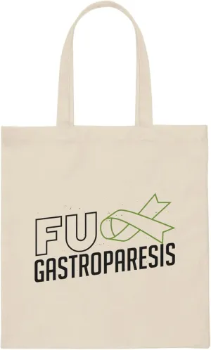 Hilarious Gastroparesis Gastric Stasis Sickness Overcomer Humorous Digestive System Illness Acknowledgement Canvas Tote Bag