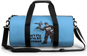 If PAPA Can't Fix It We're All Screwed Gym Bag Workout Sports Bag Lightweight Tote Duffel Bag Travel Weekender Bag for Women Men