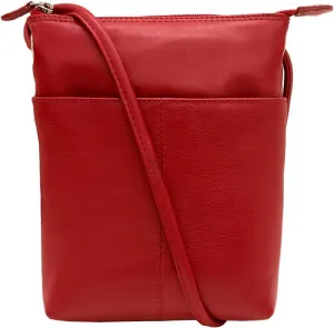 ili New York Leather Mini Sac Crossbody - Genuine Leather Crossbody Bags for Women with RFID Blocking, Adjustable Strap