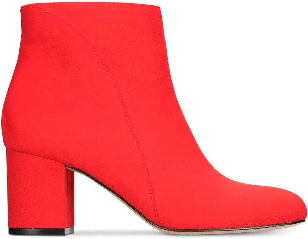 INC Womens Floriann Solid Booties Ankle Boots