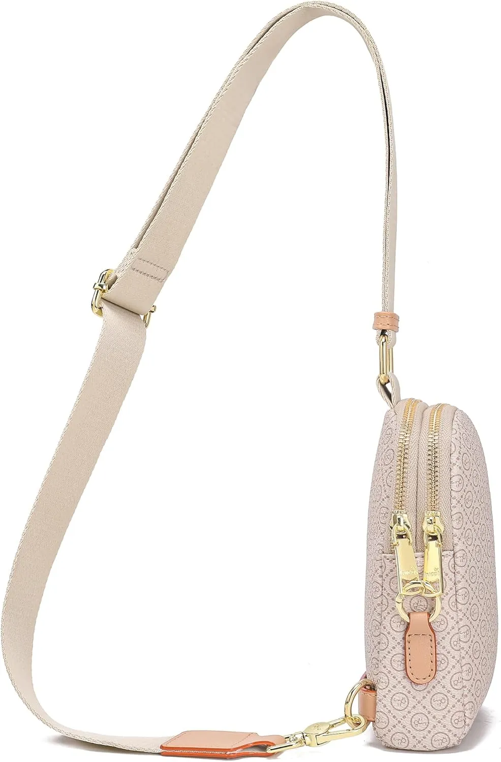 INICAT Travel Small Sling Bag Leather Crossbody Bags for Women Fanny Packs Cross Body Bag for Woman Cross Body Purses