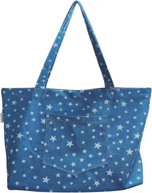 INVODA Hobo Bag for Women Denim Shoulder Bag Casual Tote Lightweight Large Capacity Handbag for Travel Shopping