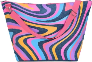 iscream Girls' Weekender Travel Tote Bag with Adjustable Strap and Interior Zipper Pocket - Live Pink Collection