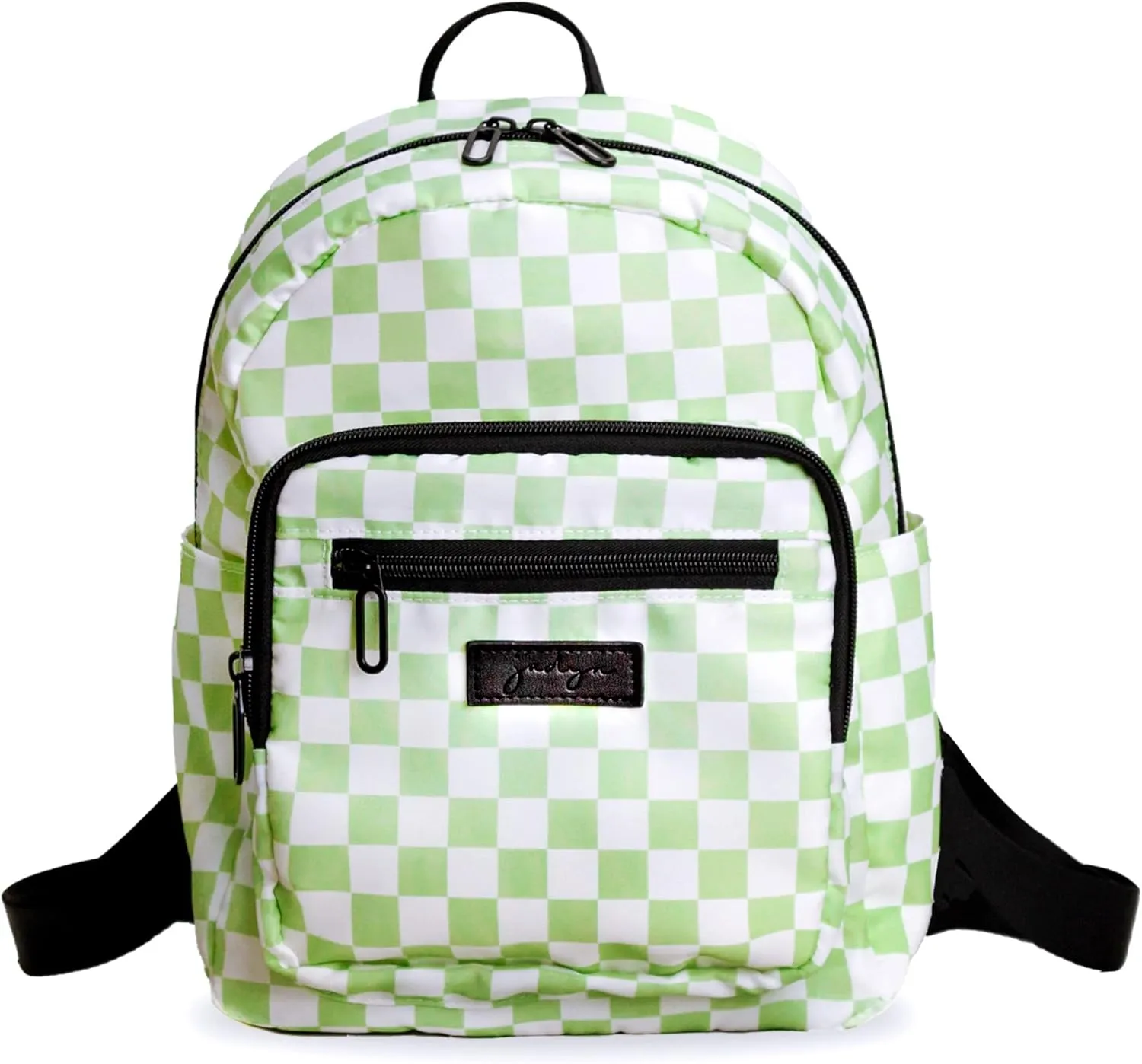 Jadyn Mini Backpack for Women, Small Backpack Purse for Women, Mini Travel Bag, 8.5 Liter Daypack, Millie Backpack with Cute Designs (Checkered Green)