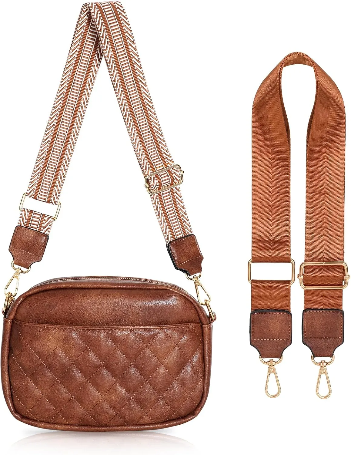 JASGOOD Crossbody Bags for Women, Leather Shoulder Purse and Handbags with Adjustable Strap
