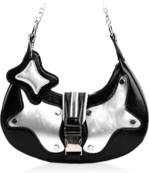 JeVenis Black Stars Cowboy Crossbody Techno Bags Star Y2K Accessories