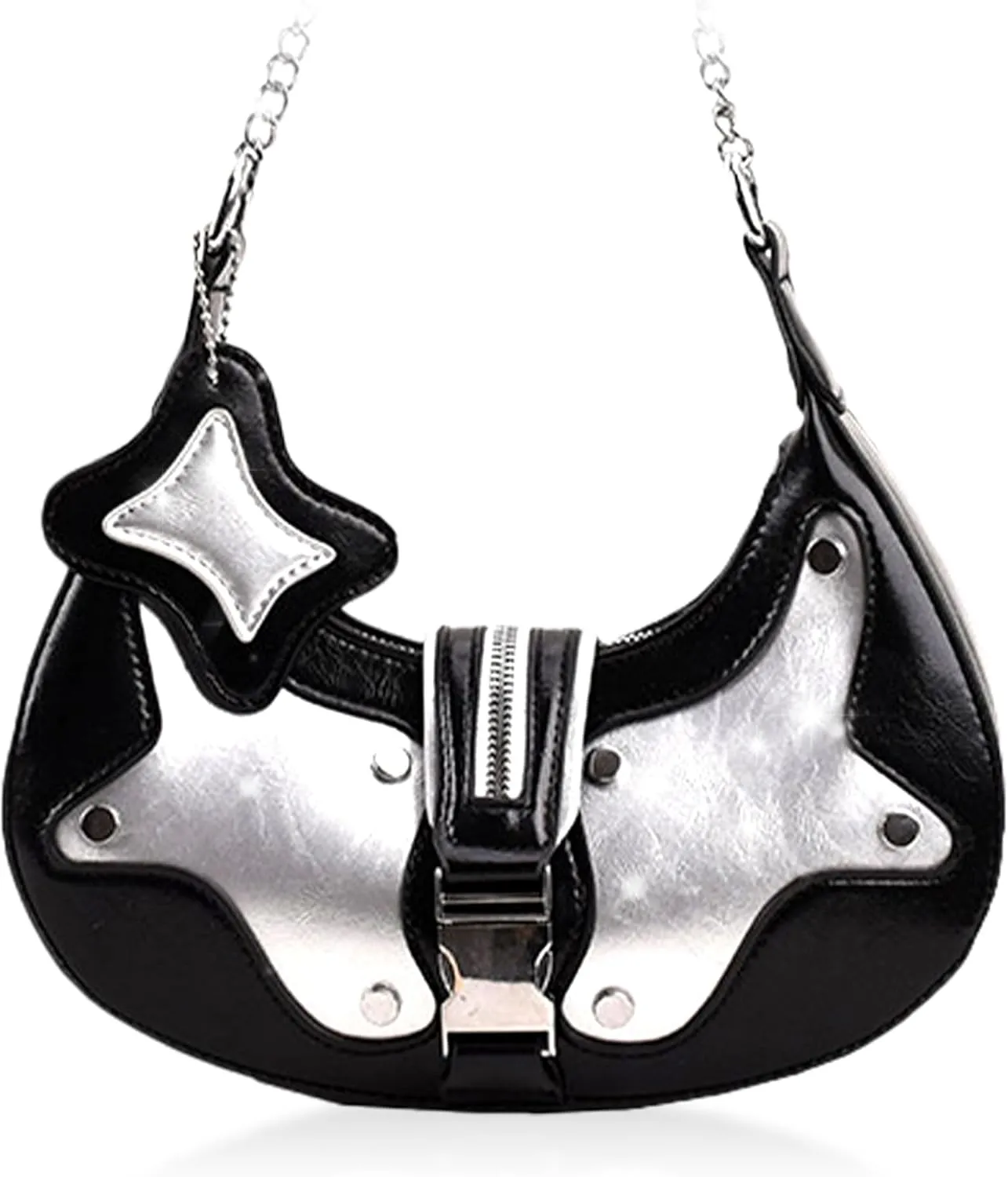 JeVenis Black Stars Cowboy Crossbody Techno Bags Star Y2K Accessories