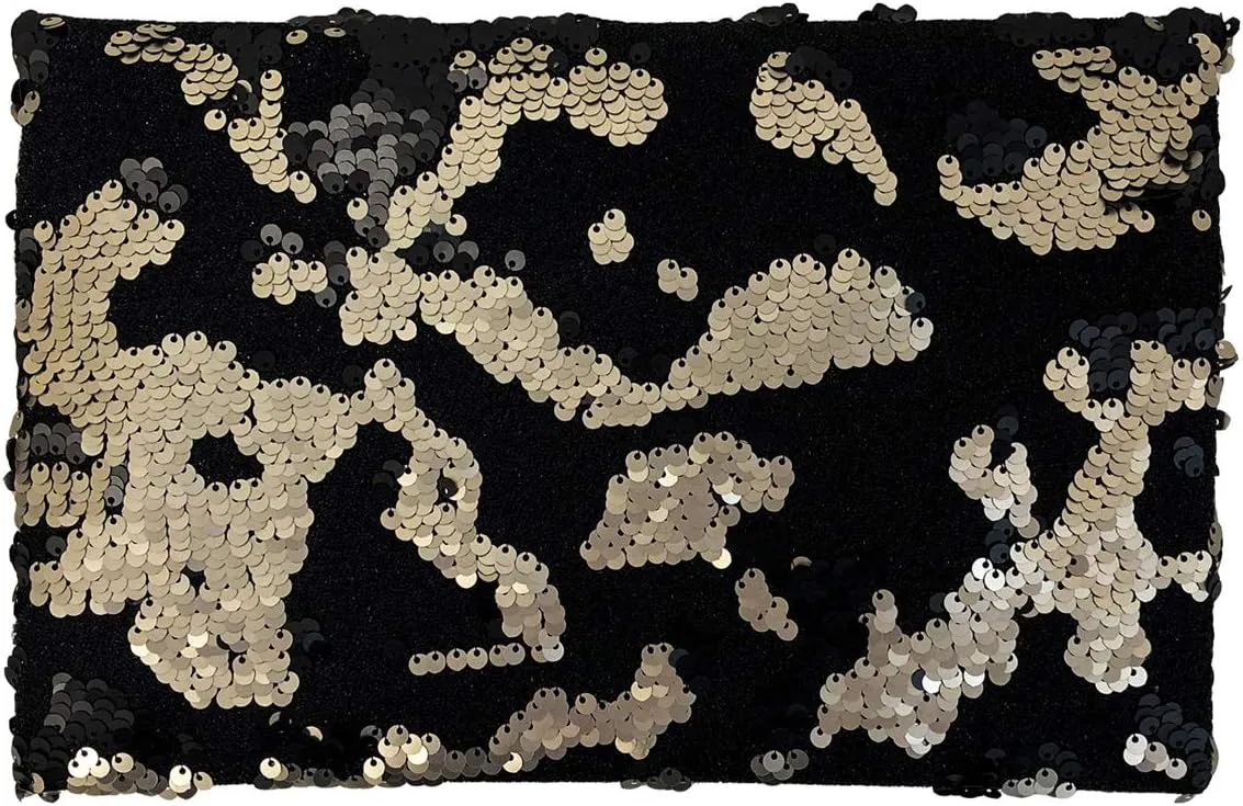 JNB Flat Sequin Envelope Clutch