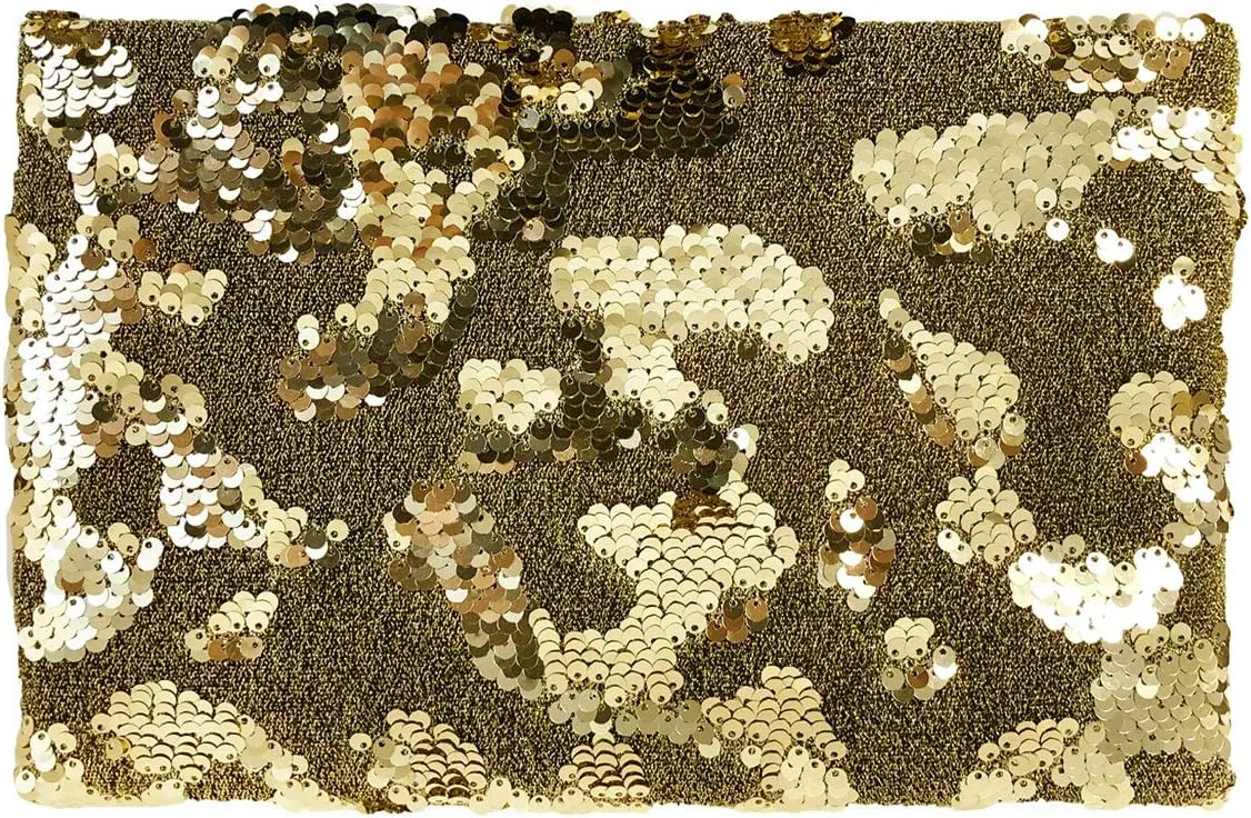 JNB Flat Sequin Envelope Clutch