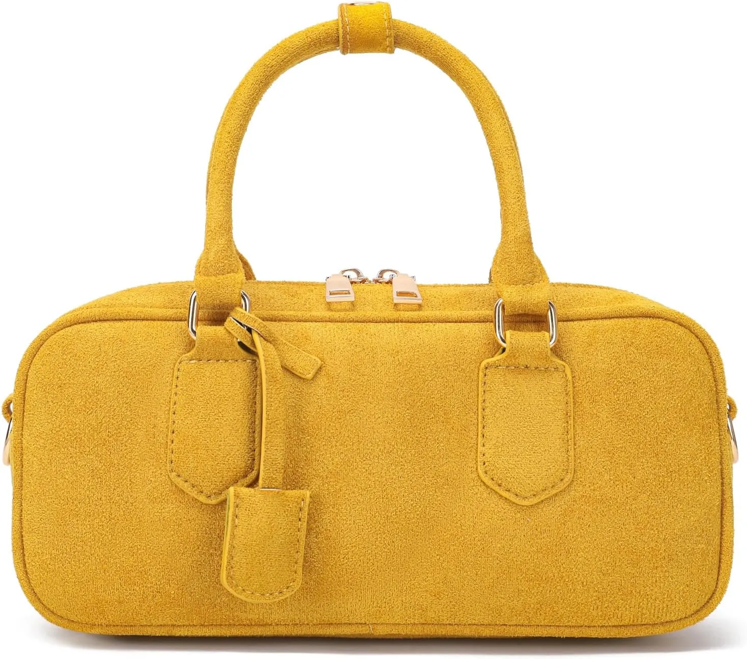 JOLLQUE Suede Crossbody Bag for Women,Spring Summer Luxury Handbags Purse,Fashion Small Designer Shoulder Bag