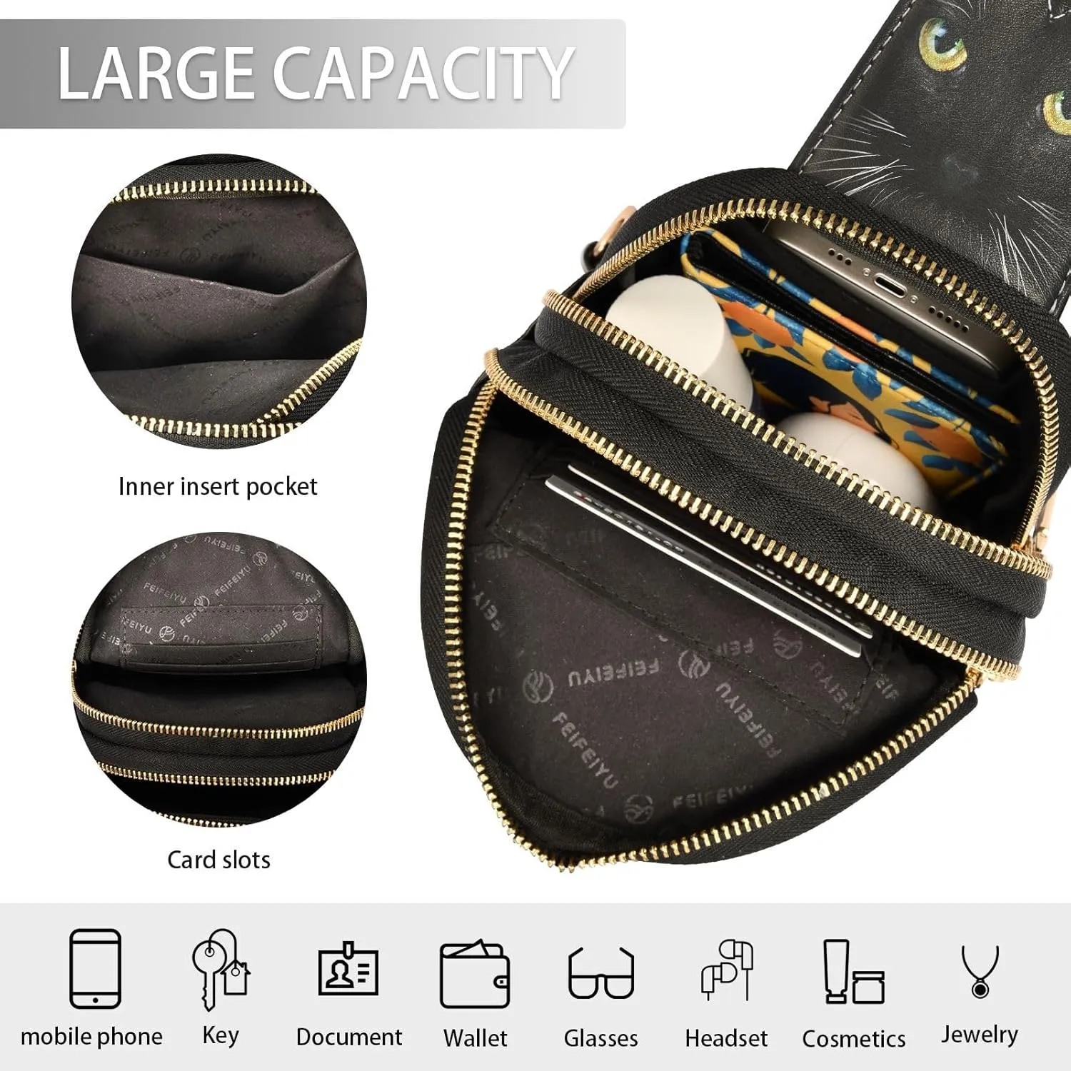 JSTEL Leather Crossbody Sling Bags for Women,Leather Crossbody Purses Leather Crossbody Bag Sling Purse