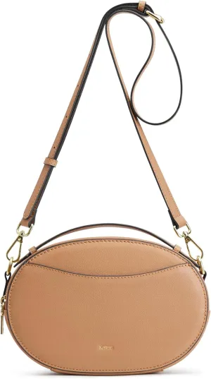 Kattee Crossbody Leather Bags for Women, Small Genuine Leather Cross Body Shoulder Bag for Woman Trendy Purse with Top Handle