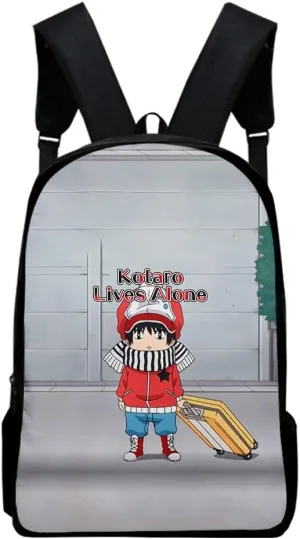Kotaro Lives Alone backpack Denim bag Unisex Oxford Cloth Travel Bag Casual Stylish Shoulder Bags (WP07734X06,One size)