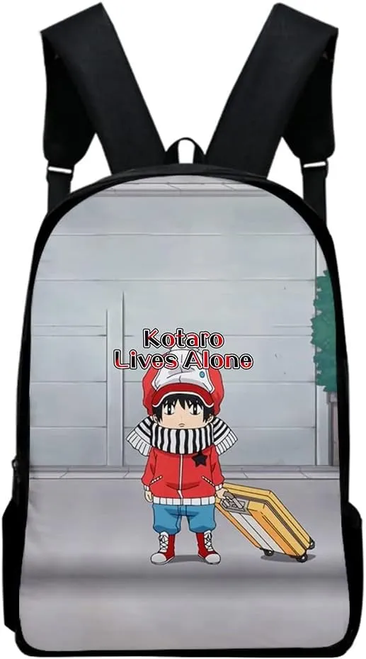 Kotaro Lives Alone backpack Denim bag Unisex Oxford Cloth Travel Bag Casual Stylish Shoulder Bags (WP07734X06,One size)