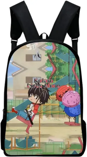 Kotaro Lives Alone backpack Denim bag Unisex Oxford Cloth Travel Bag Casual Stylish Shoulder Bags (WP07734X09,One size)