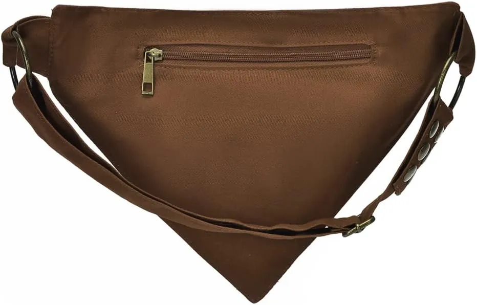 KPYWZER Thigh Drop Leg Bag for Women Men Fanny Pack Renaissance Faire Festival Lace Waist Bag Utility Hip Belt Waist Bags Womens Travel Outdoors Brown