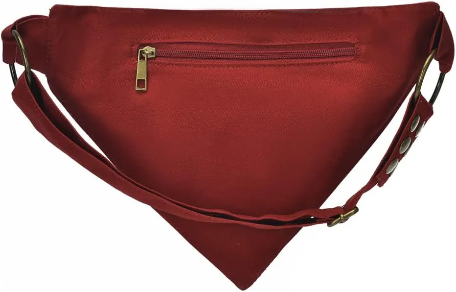 KPYWZER Thigh Drop Leg Bag for Women Men Fanny Pack Renaissance Faire Festival Lace Waist Bag Utility Hip Belt Waist Bags Womens Travel Outdoors Maroon