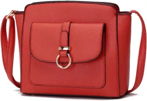 LA TERRE Lightweight Medium Crossbody Bags for Women, Small Crossbody Handbags Vegan Leather Shoulder Bag Purses