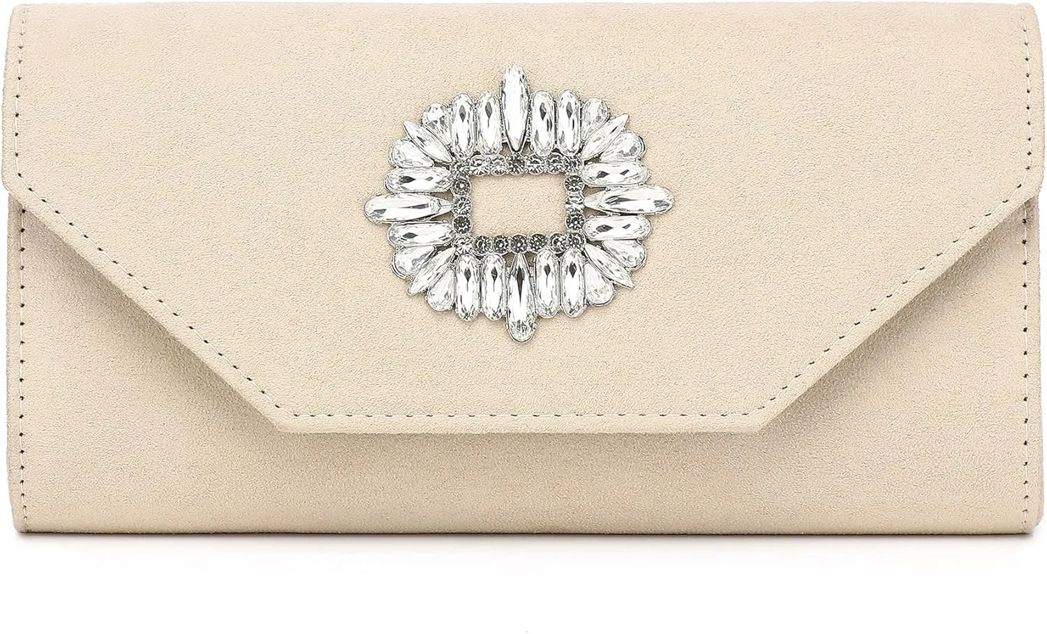 Labair Clutch Purses for Women Evening Wedding Party Cocktail Prom Suede Handbag Crossbody Shoulder Bag